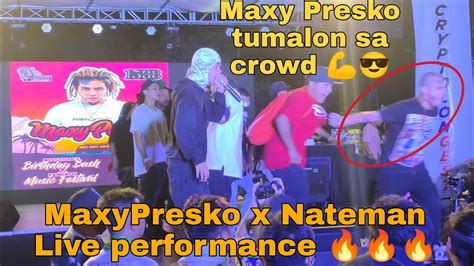 Maxy Presko x Nateman Live performance at Boss Toyo's .